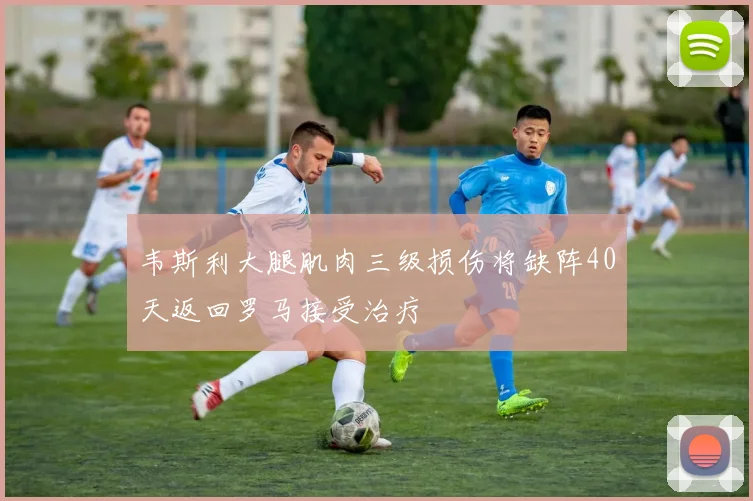 韦斯利大腿肌肉三级损伤将缺阵40天返回罗马接受治疗