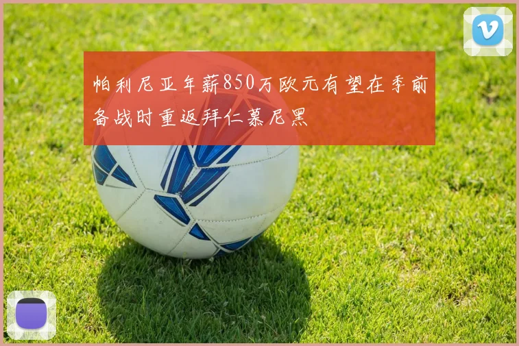 帕利尼亚年薪850万欧元有望在季前备战时重返拜仁慕尼黑